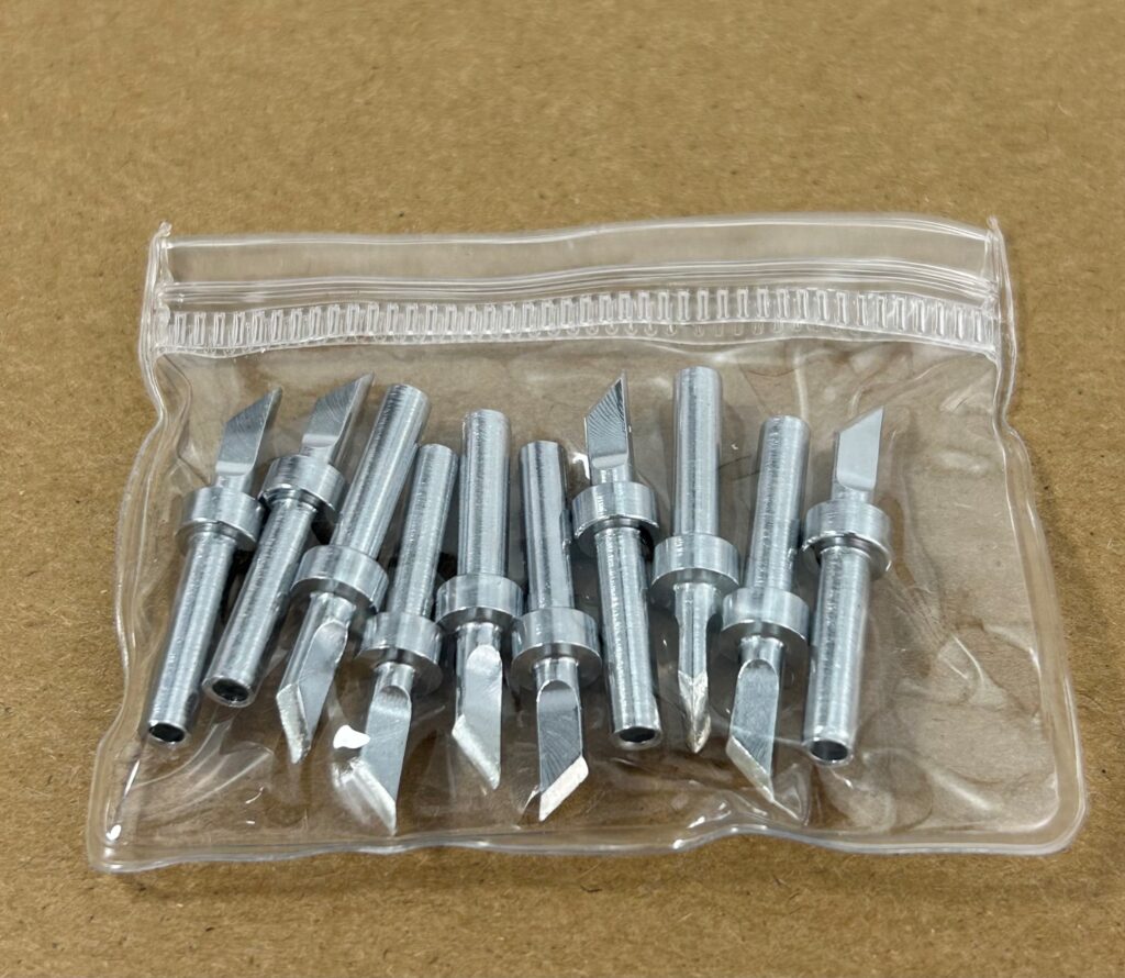 Bộ các loại mũi hàn Quick 200 Series phổ biến (K, I, C, SK...) cho các ứng dụng khác nhau.