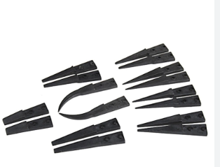 Các dạng đầu mũi nhíp nhựa thay thế: Mũi nhọn (Pointed), Mũi cong (Curved) và Mũi dẹt